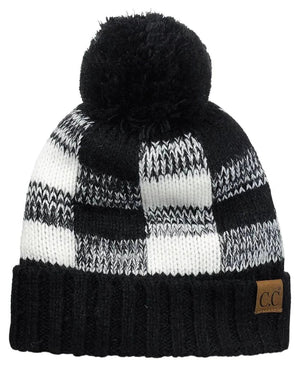 CC Buffalo Plaid Beanies Hats - Truly Contagious