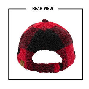 CC Buffalo Plaid - Checkered Pattern Sherpa Cap - Truly Contagious