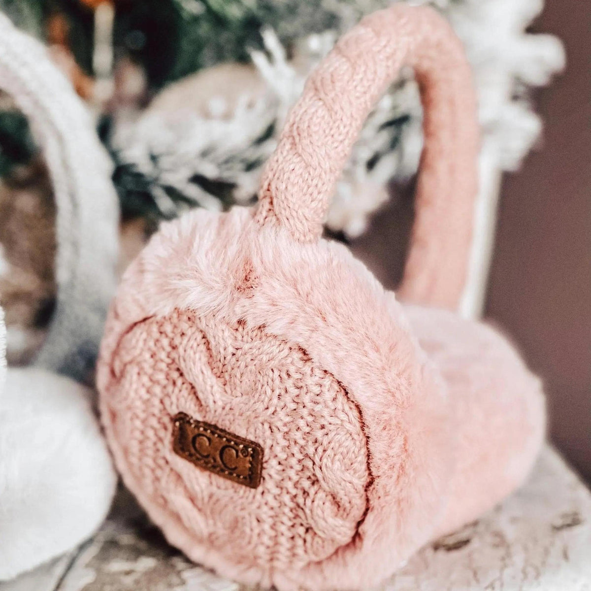 CC Cable Knit Earmuffs - Truly Contagious