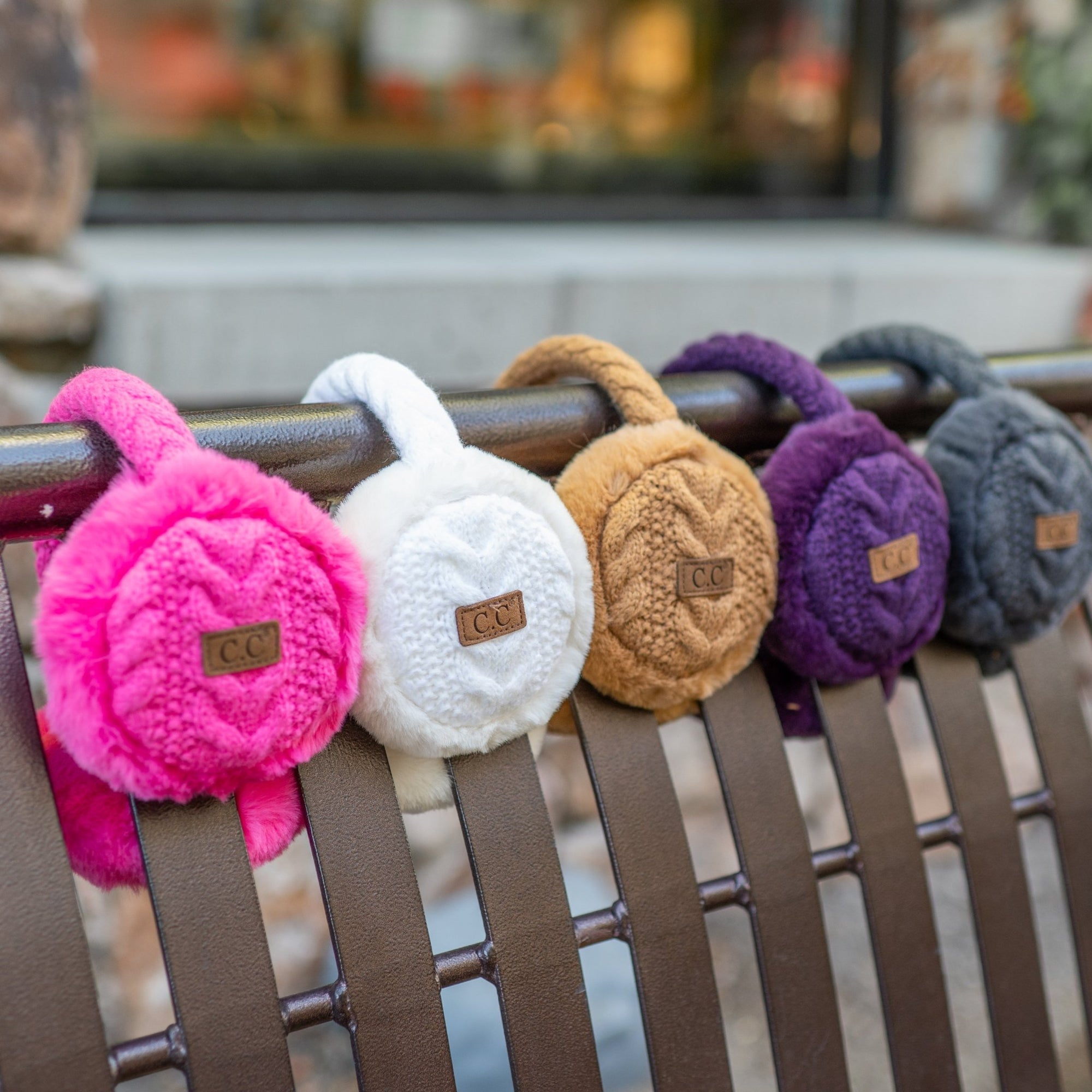 CC Cable Knit Earmuffs - Truly Contagious