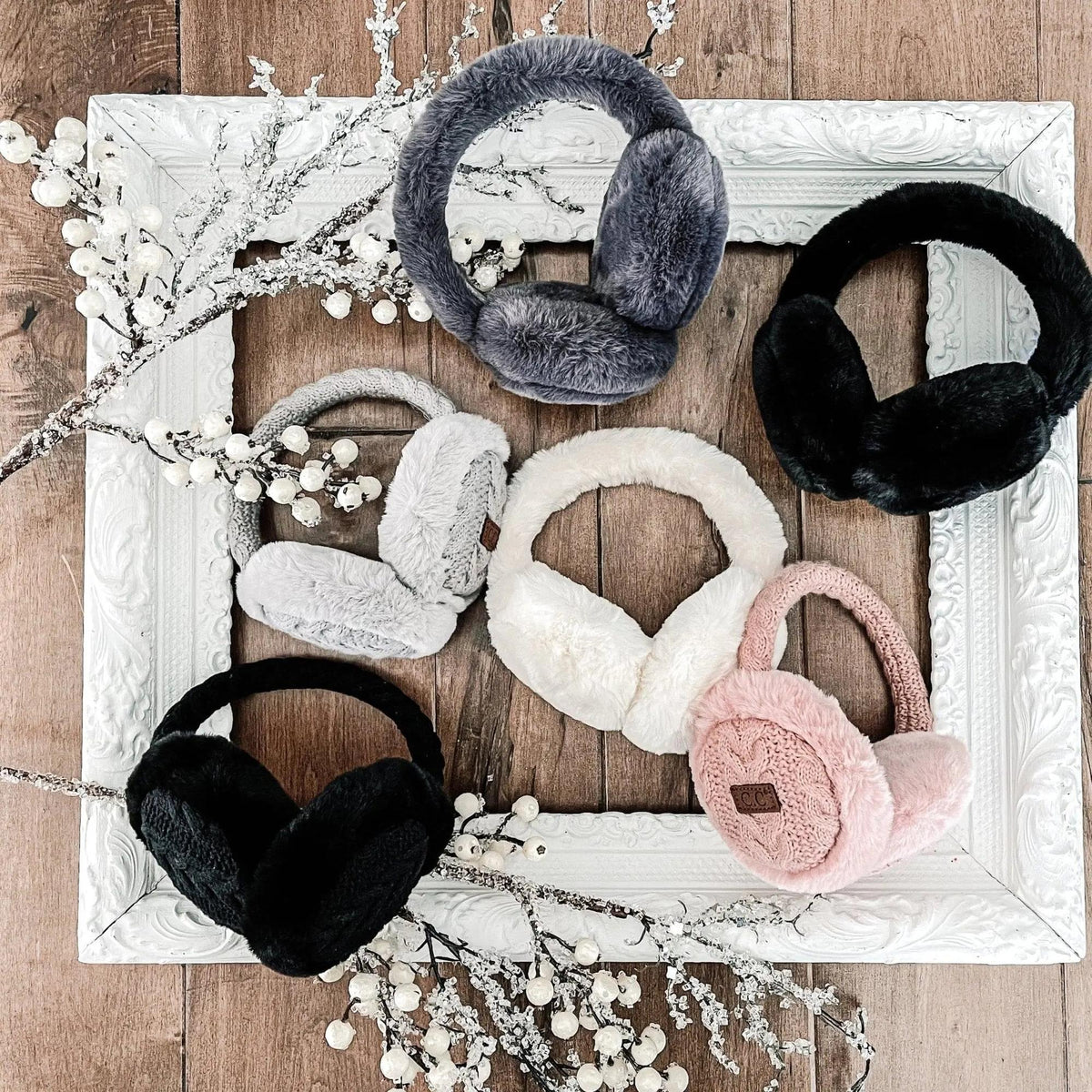 CC Cable Knit Earmuffs - Truly Contagious