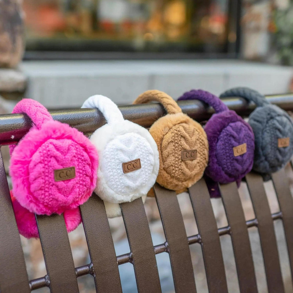 CC Cable Knit Earmuffs - Truly Contagious