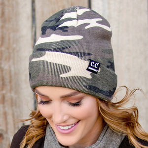 CC Camo Outdoor Adventure Fashion Trendy Print Beanies - Truly Contagious