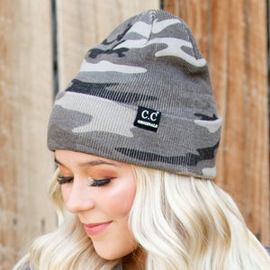 CC Camo Outdoor Adventure Fashion Trendy Print Beanies - Truly Contagious