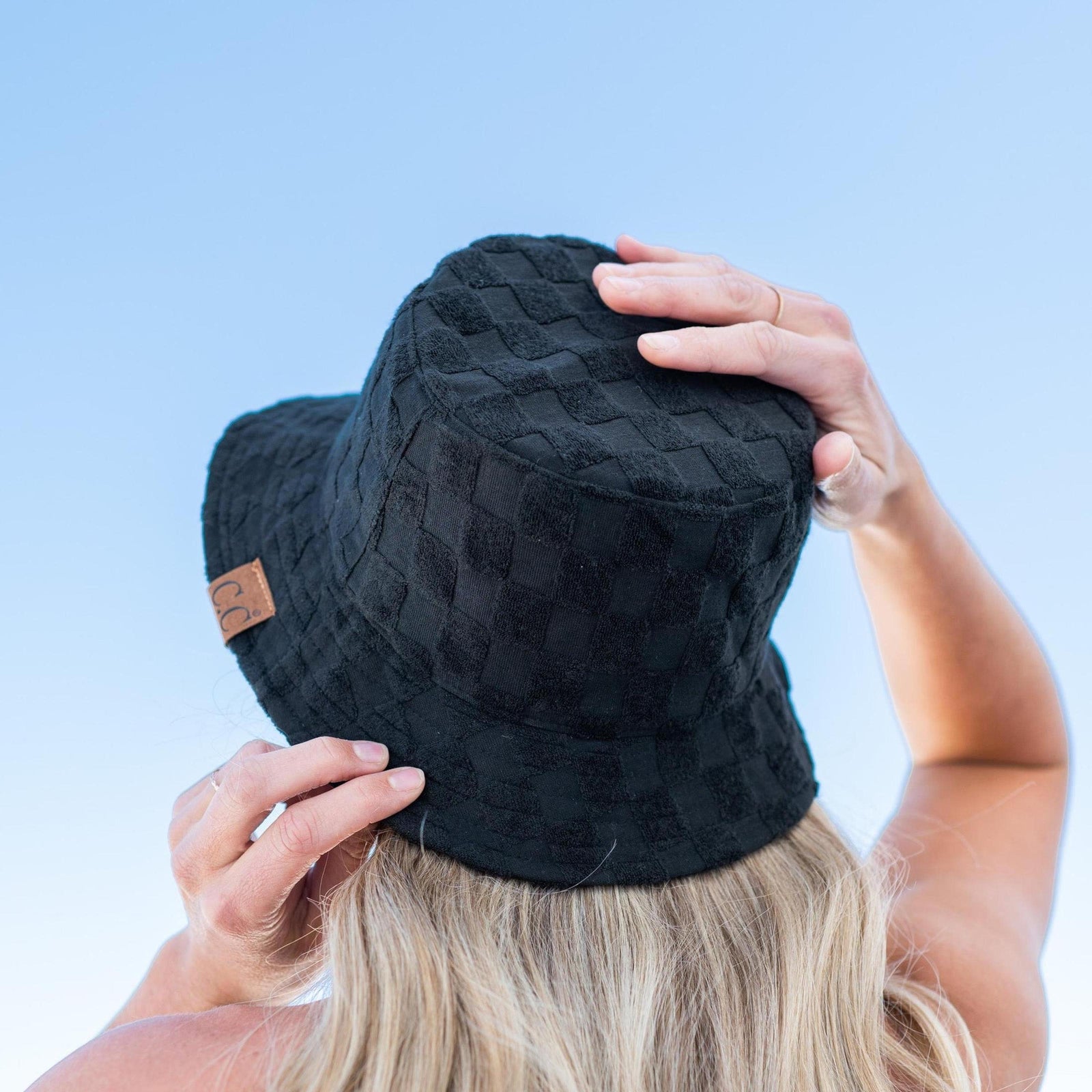 CC Checkered Terry Cloth Bucket - Truly Contagious