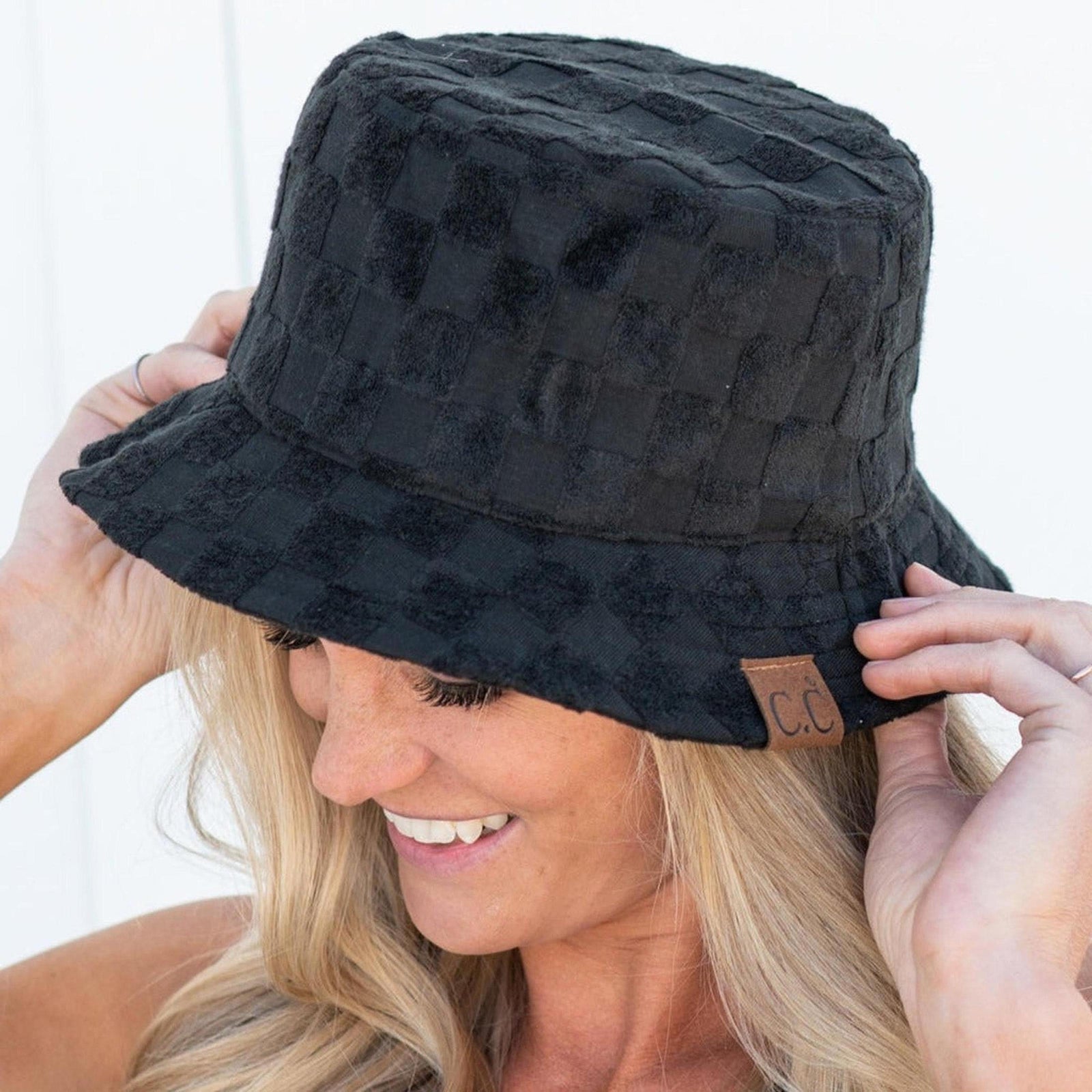 CC Checkered Terry Cloth Bucket - Truly Contagious