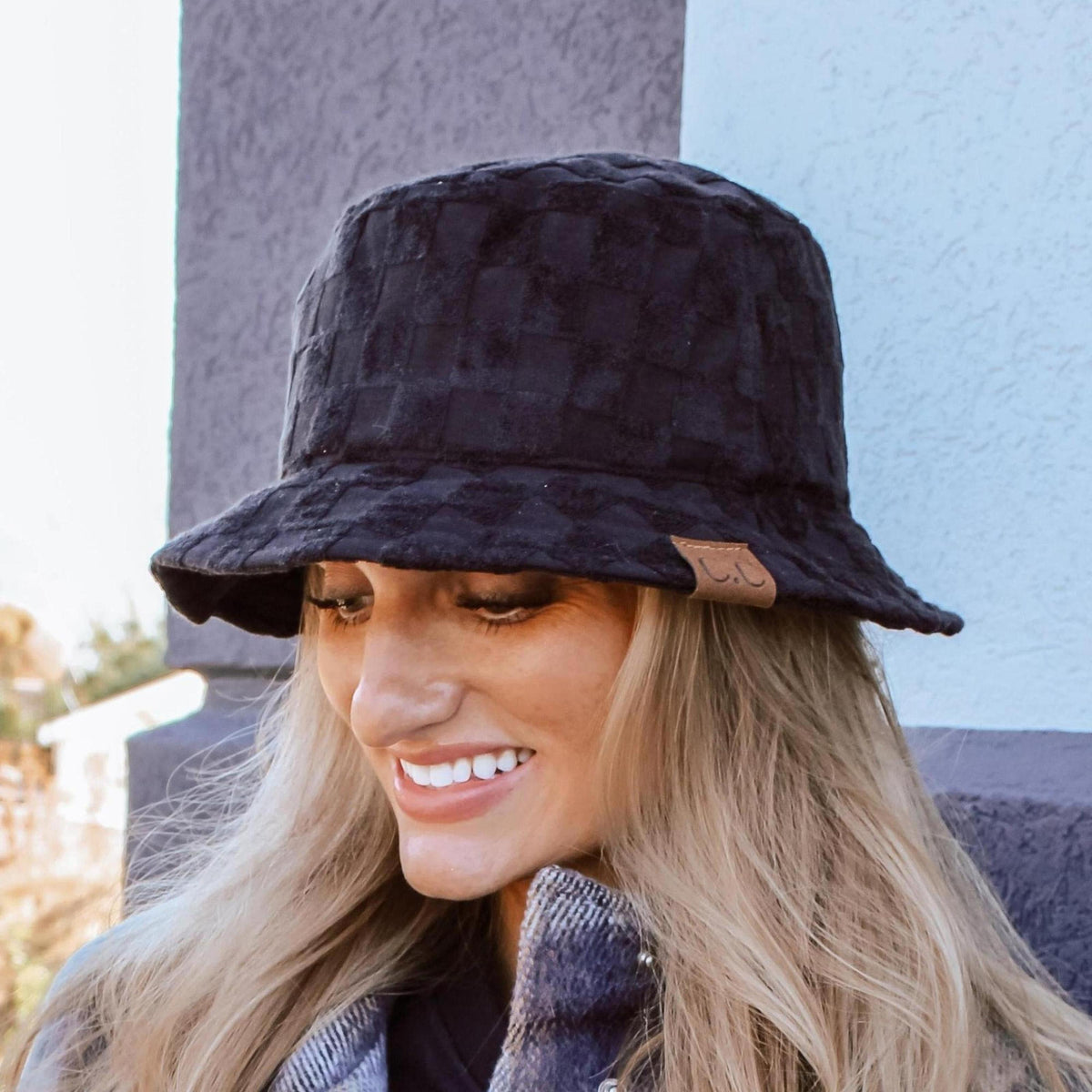 CC Checkered Terry Cloth Bucket - Truly Contagious