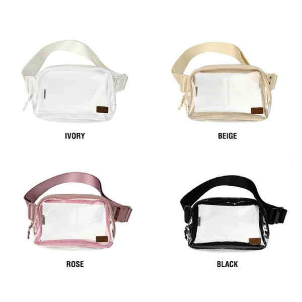 C.C Clear Coliseum Belt Bag Fanny Pack - Truly Contagious