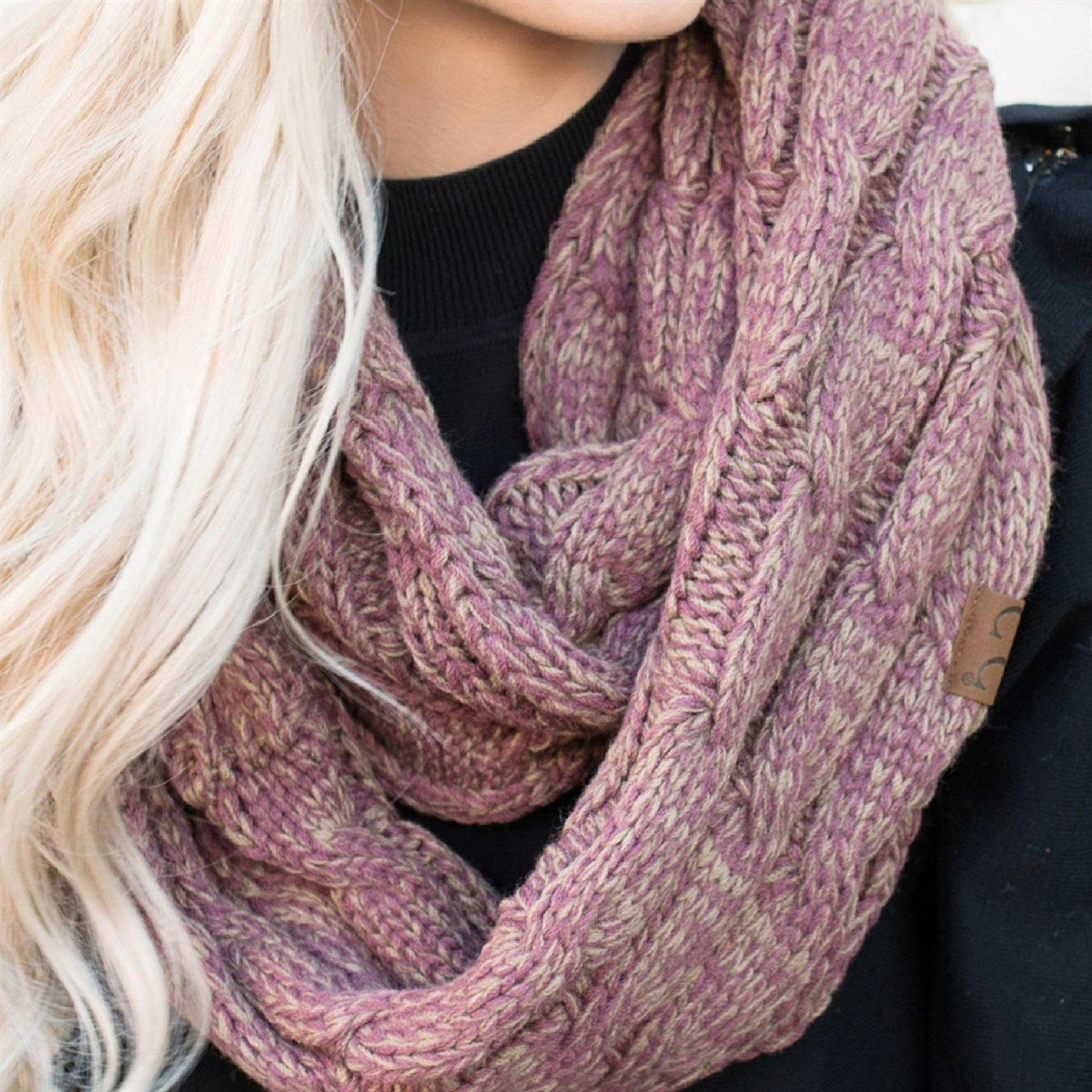 CC Comfy Infinity Scarf | 2 - Tone - Truly Contagious