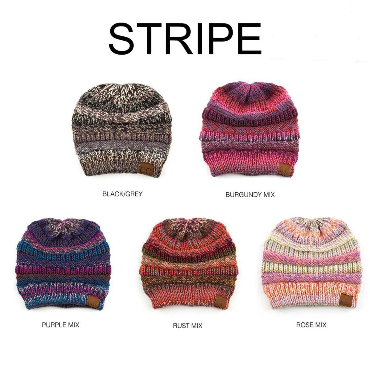 CC Comfy Striped Beanie - Truly Contagious