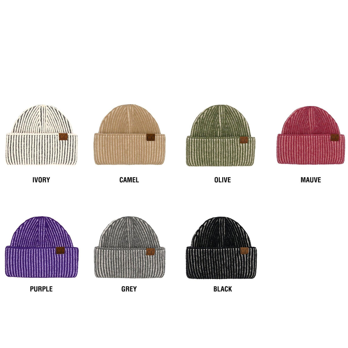 CC Contrast Cuff Cap Beanie - Truly Contagious