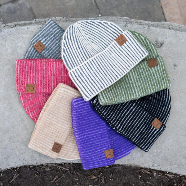 CC Contrast Cuff Cap Beanie - Truly Contagious