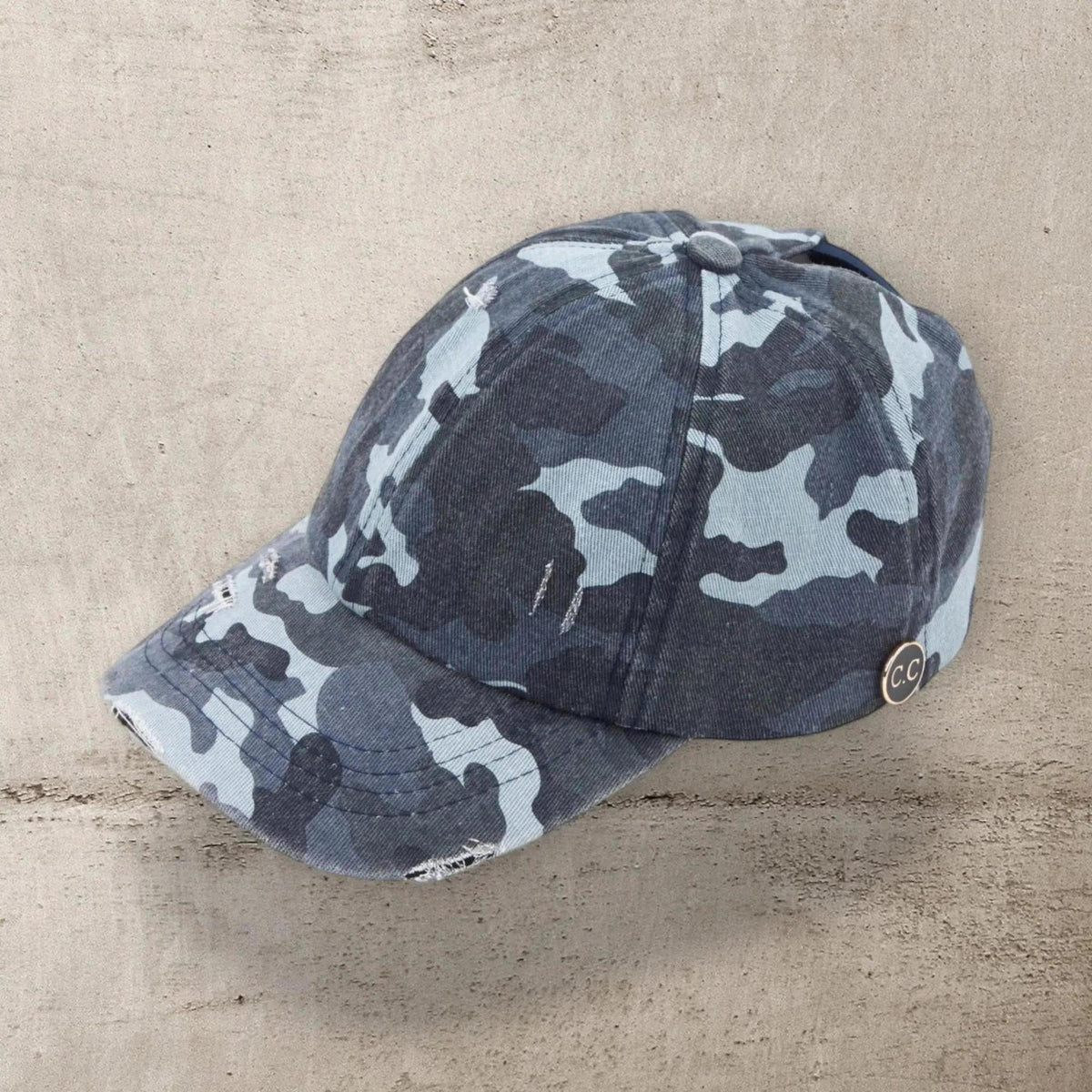 CC Cotton Hats Criss Cross Style Women Cap for Ponytails - Mask Glasses Compatible - Truly Contagious