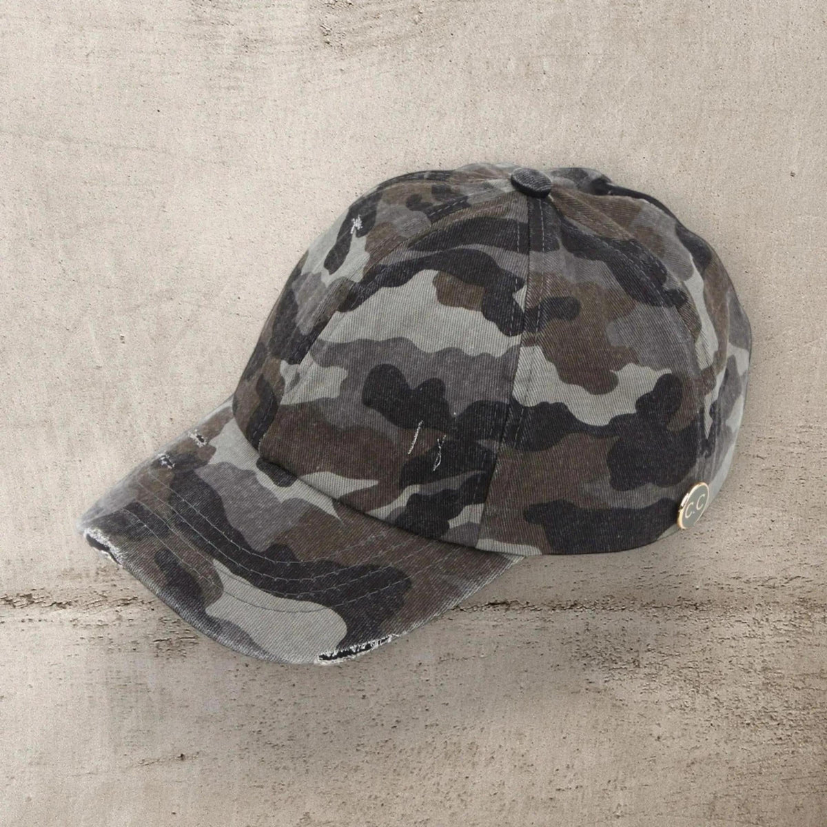 CC Cotton Hats Criss Cross Style Women Cap for Ponytails - Mask Glasses Compatible - Truly Contagious