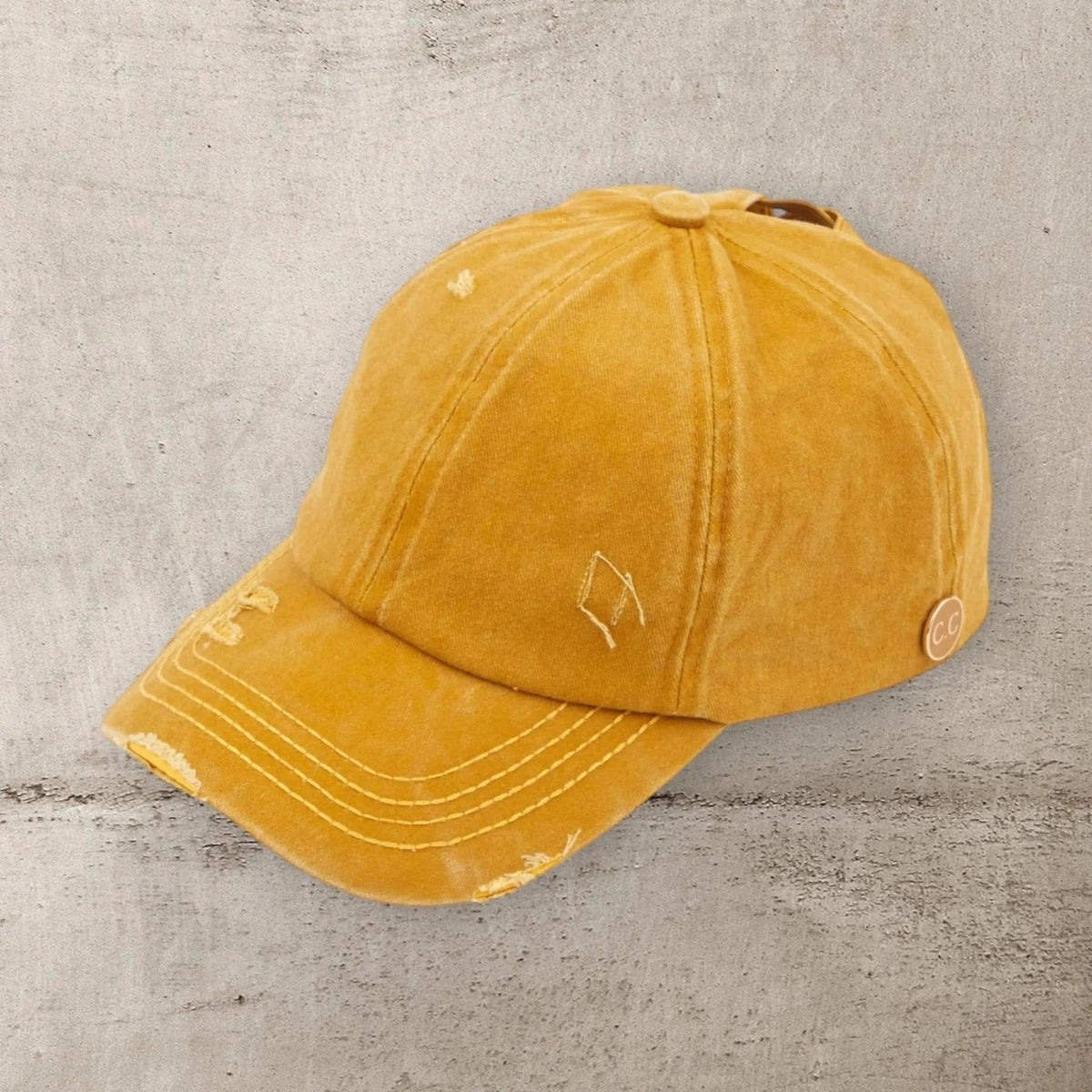 CC Cotton Hats Criss Cross Style Women Cap for Ponytails - Mask Glasses Compatible - Truly Contagious