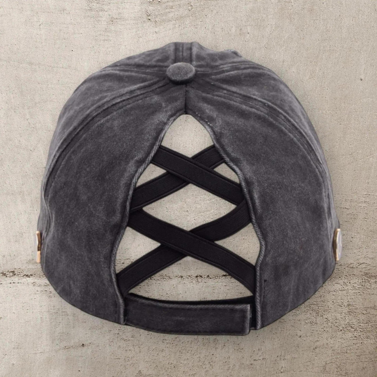 CC Cotton Hats Criss Cross Style Women Cap for Ponytails - Mask Glasses Compatible - Truly Contagious