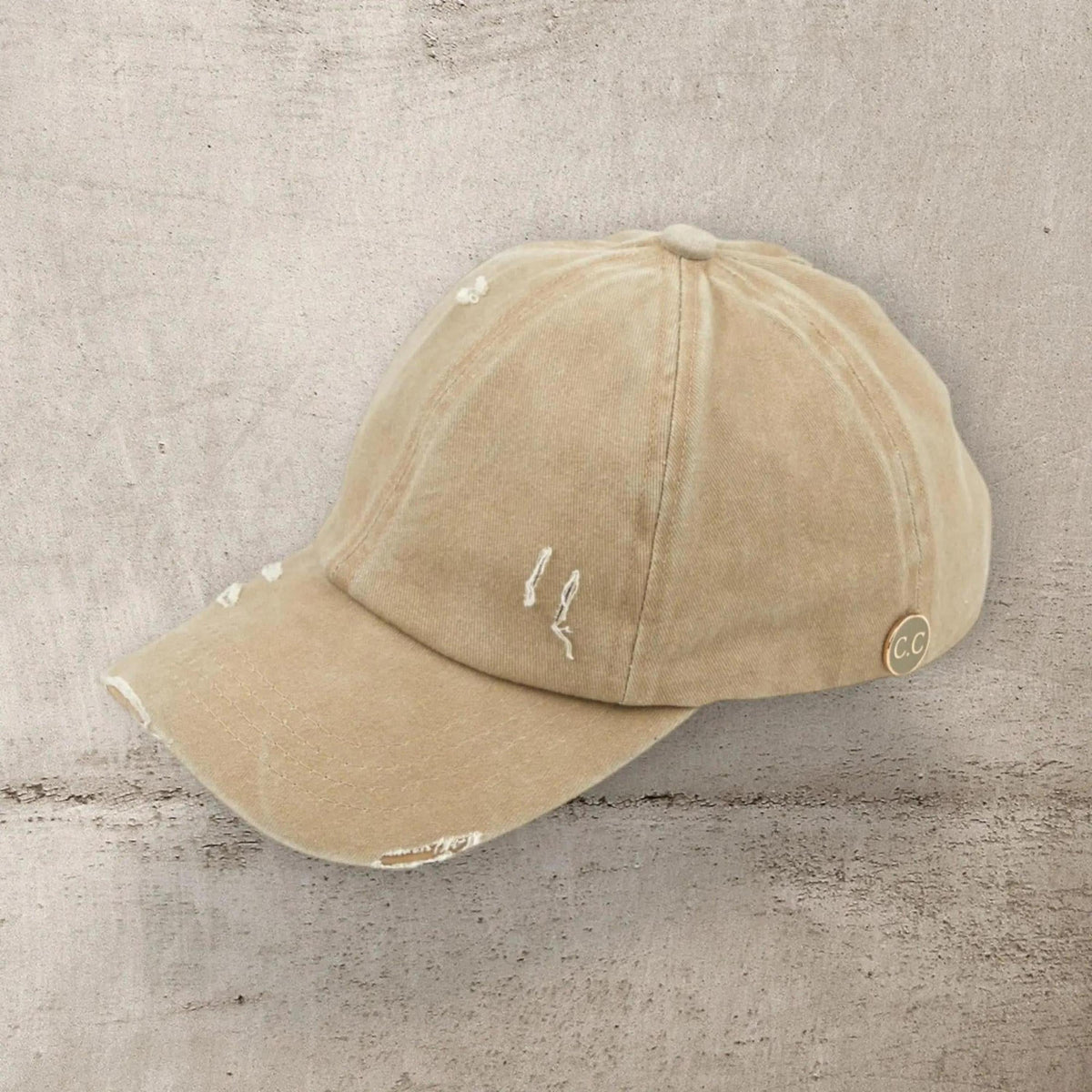 CC Cotton Hats Criss Cross Style Women Cap for Ponytails - Mask Glasses Compatible - Truly Contagious