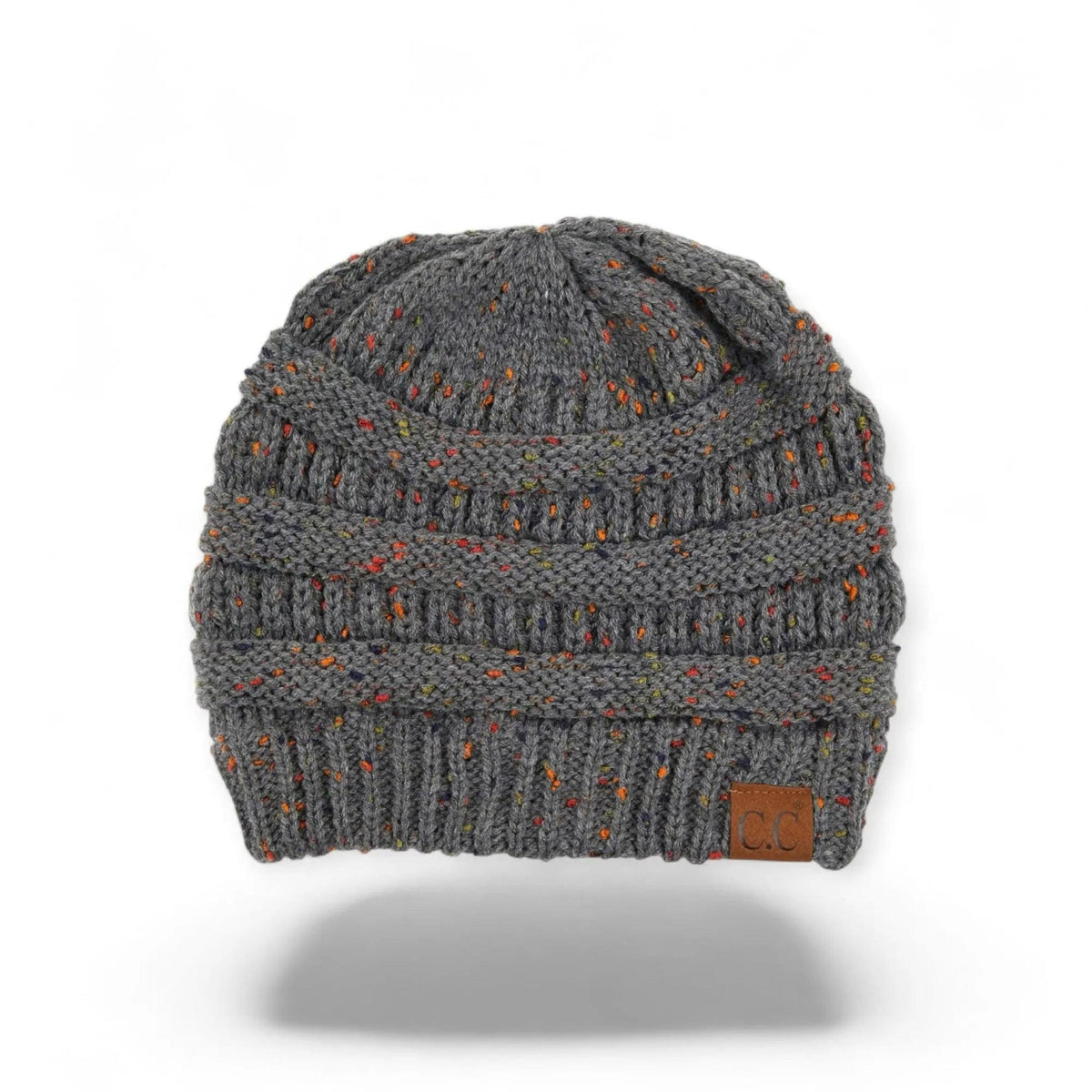 C.C® Cozy Confetti Knit Beanie - Unisex Soft Acrylic Winter Hat (One Size 20"-24") - Truly Contagious