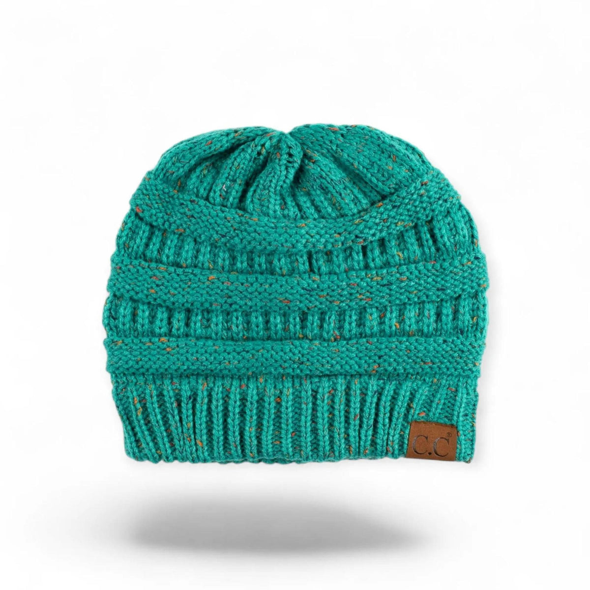 C.C® Cozy Confetti Knit Beanie - Unisex Soft Acrylic Winter Hat (One Size 20"-24") - Truly Contagious