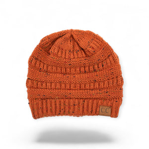 C.C® Cozy Confetti Knit Beanie – Unisex Soft Acrylic Winter Hat (One Size 20"–24") - Truly Contagious