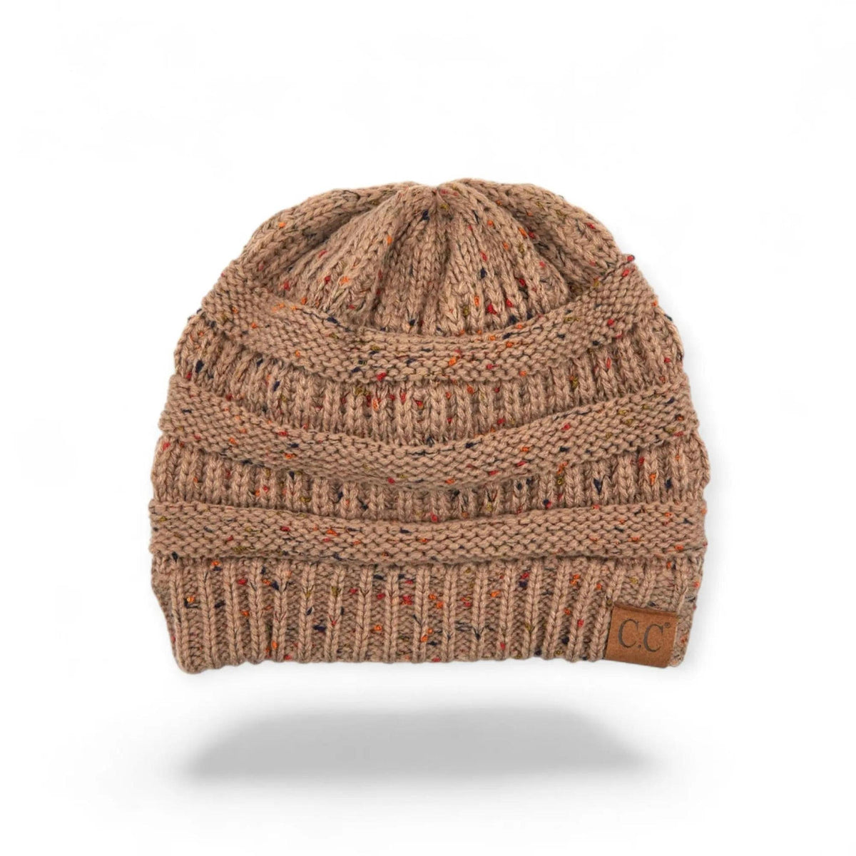 C.C® Cozy Confetti Knit Beanie - Unisex Soft Acrylic Winter Hat (One Size 20"-24") - Truly Contagious