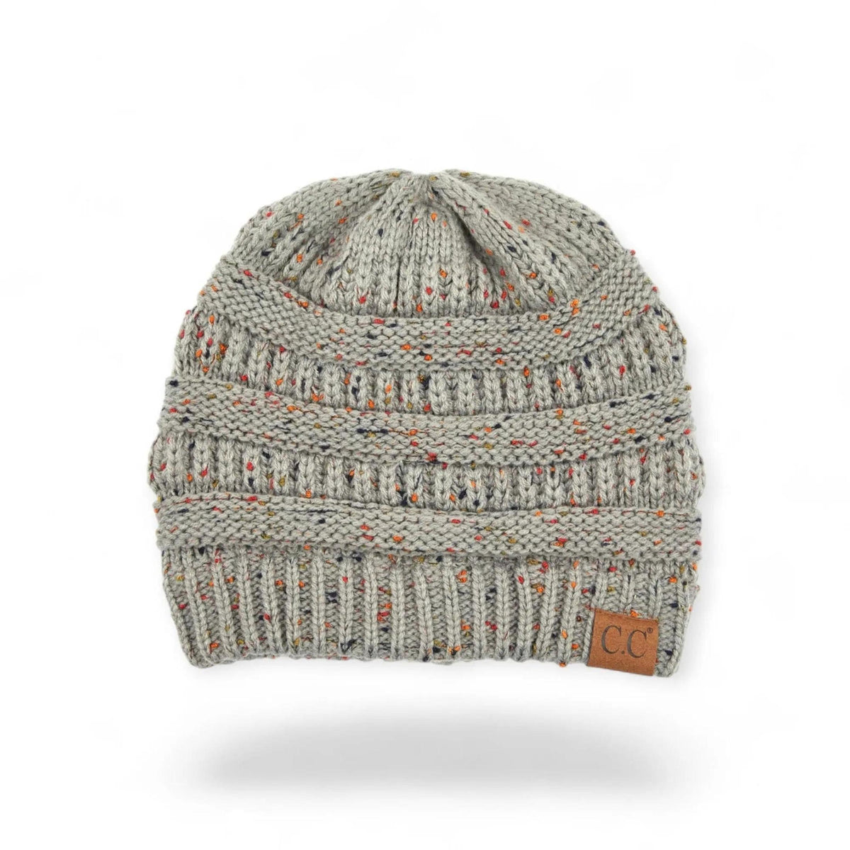 C.C® Cozy Confetti Knit Beanie - Unisex Soft Acrylic Winter Hat (One Size 20"-24") - Truly Contagious