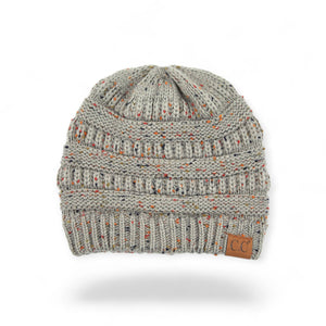 C.C® Cozy Confetti Knit Beanie – Unisex Soft Acrylic Winter Hat (One Size 20"–24") - Truly Contagious