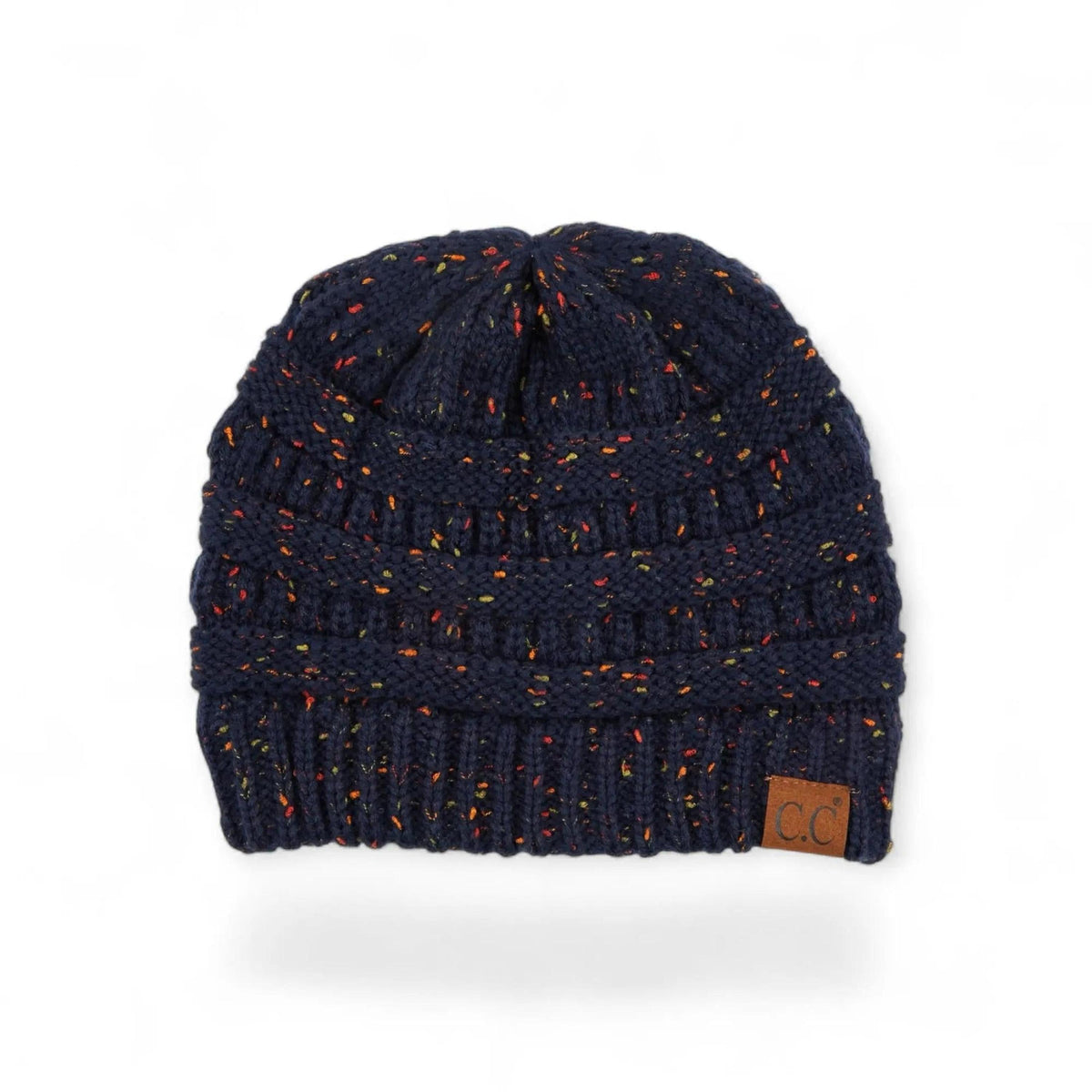 C.C® Cozy Confetti Knit Beanie - Unisex Soft Acrylic Winter Hat (One Size 20"-24") - Truly Contagious