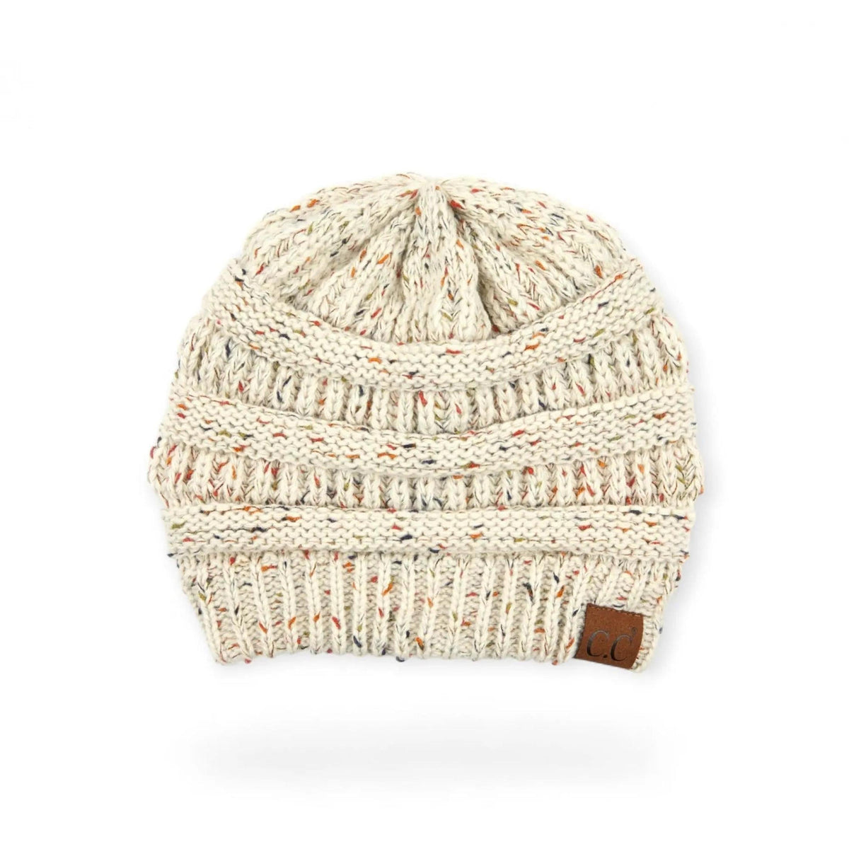 C.C® Cozy Confetti Knit Beanie - Unisex Soft Acrylic Winter Hat (One Size 20"-24") - Truly Contagious