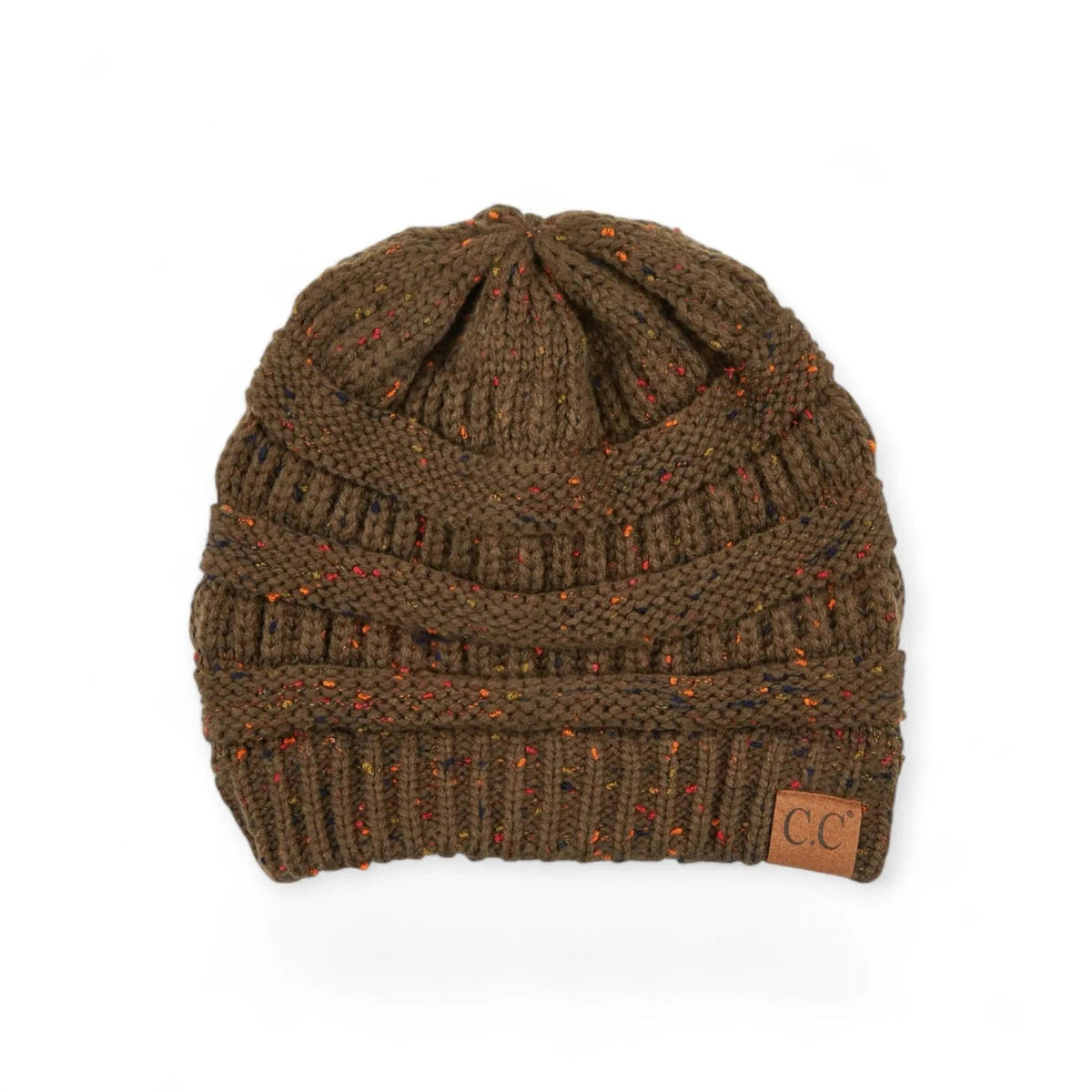 C.C® Cozy Confetti Knit Beanie - Unisex Soft Acrylic Winter Hat (One Size 20"-24") - Truly Contagious