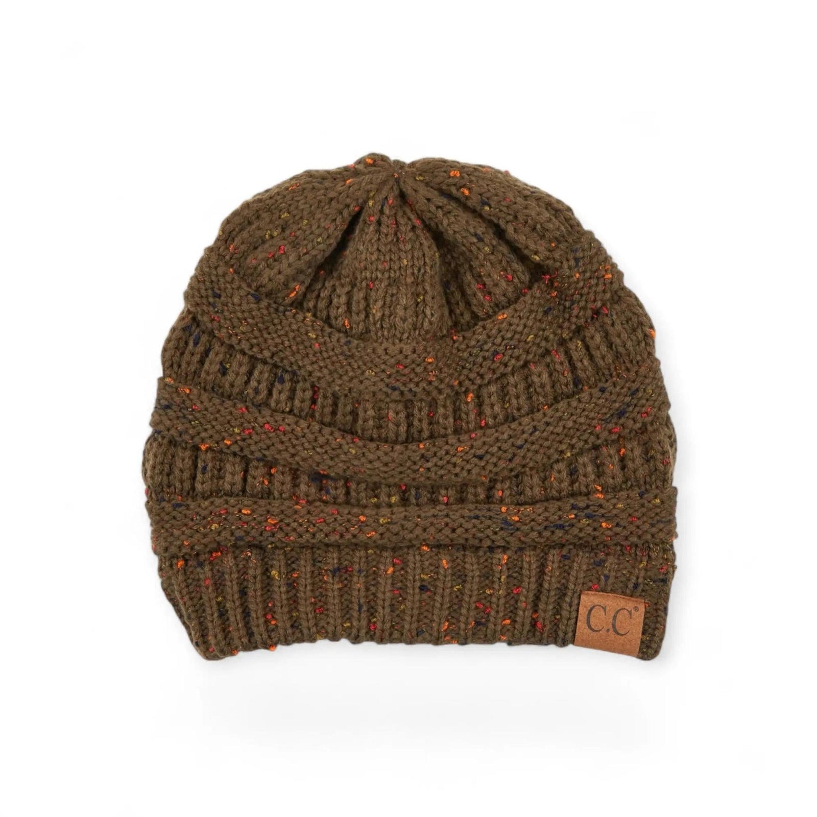 C.C® Cozy Confetti Knit Beanie - Unisex Soft Acrylic Winter Hat (One Size 20"-24") - Truly Contagious