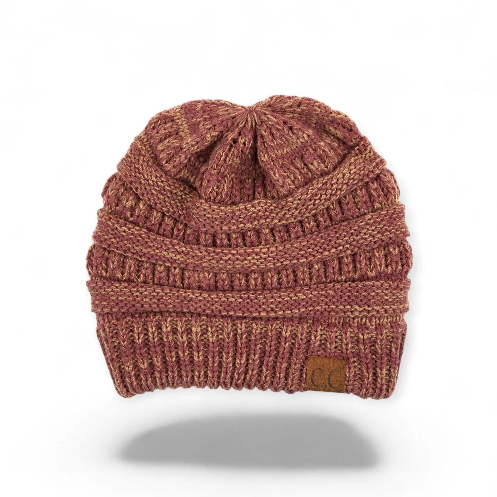 C.C® Crafted Multi - Color Beanie - Unisex Soft Acrylic Winter Hat, Crochet - Look Knit, One Size - Truly Contagious