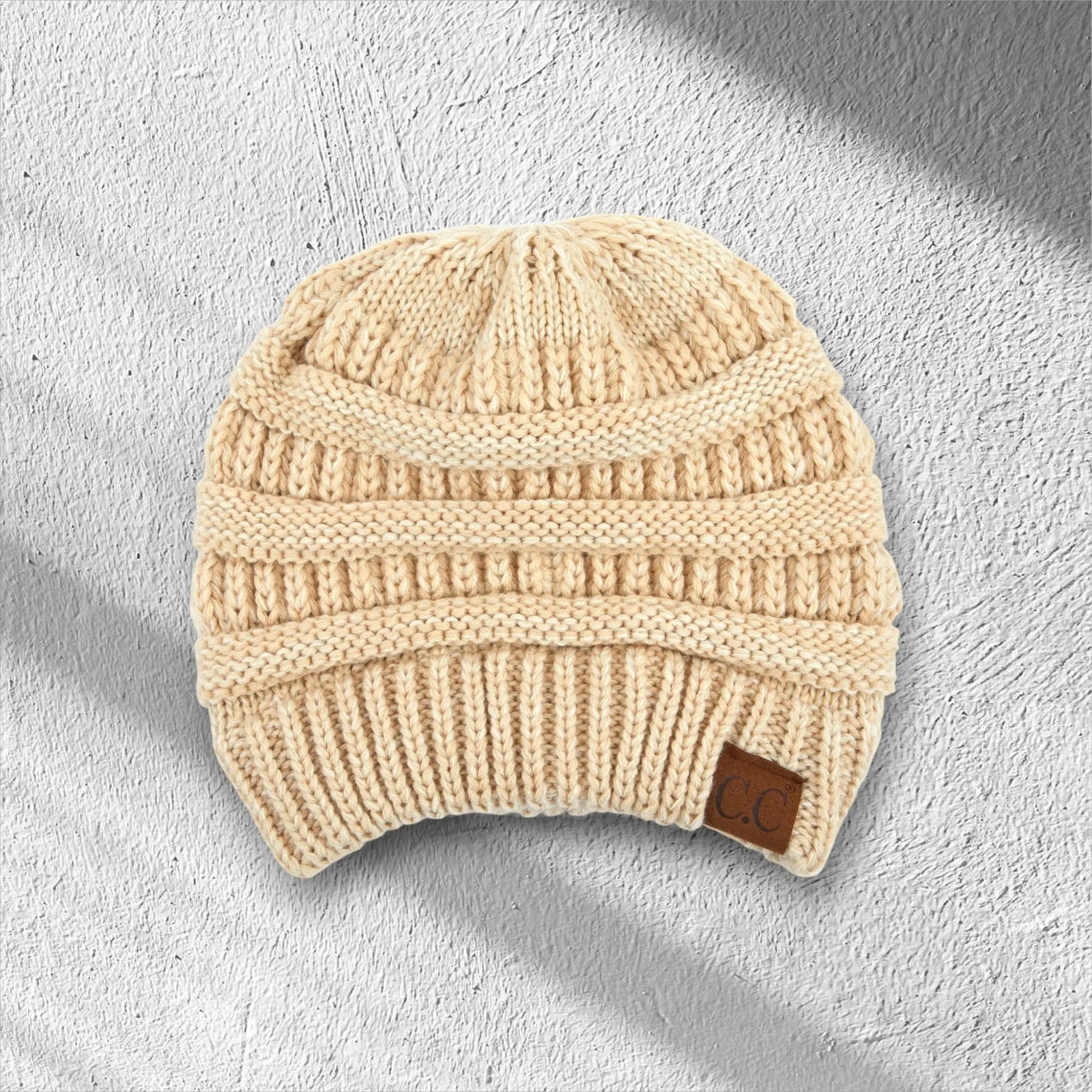 C.C® Crafted Multi - Color Beanie - Unisex Soft Acrylic Winter Hat, Crochet - Look Knit, One Size - Truly Contagious