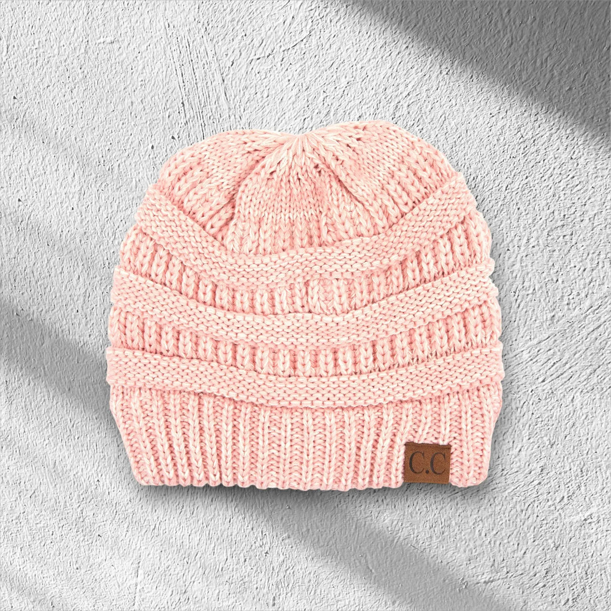 C.C® Crafted Multi - Color Beanie - Unisex Soft Acrylic Winter Hat, Crochet - Look Knit, One Size - Truly Contagious