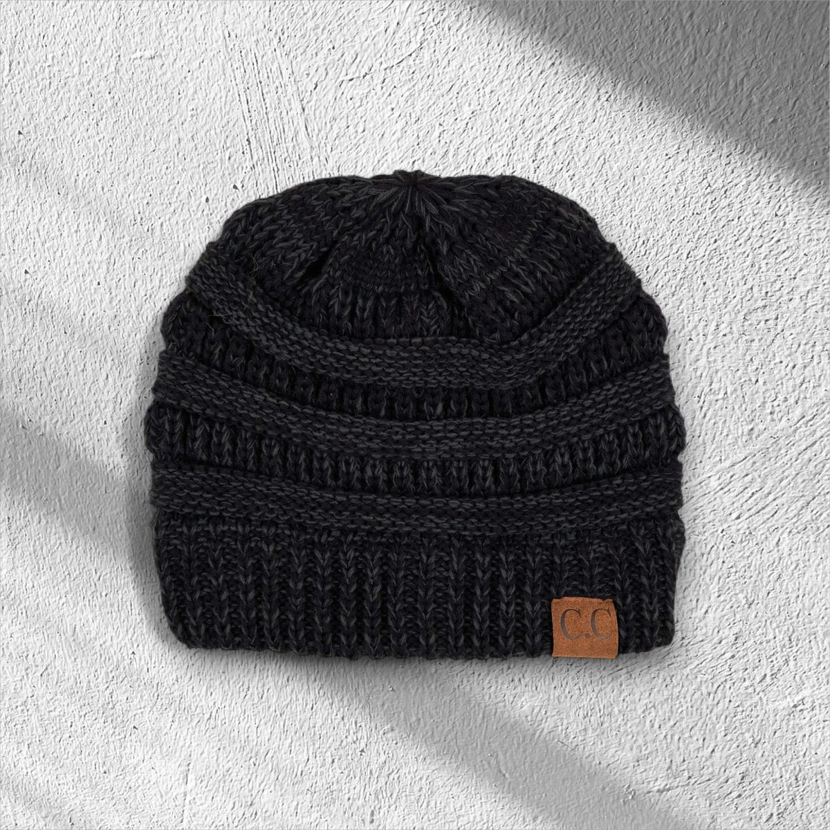 C.C® Crafted Multi - Color Beanie - Unisex Soft Acrylic Winter Hat, Crochet - Look Knit, One Size - Truly Contagious