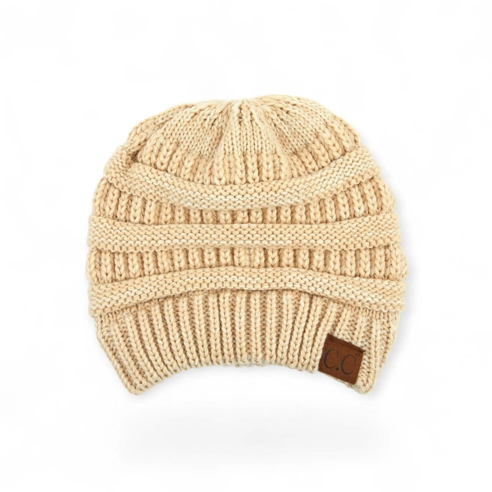 C.C® Crafted Multi - Color Beanie - Unisex Soft Acrylic Winter Hat, Crochet - Look Knit, One Size - Truly Contagious