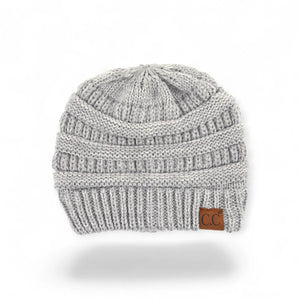 C.C® Crafted Multi - Color Beanie – Unisex Soft Acrylic Winter Hat, Crochet - Look Knit, One Size - Truly Contagious