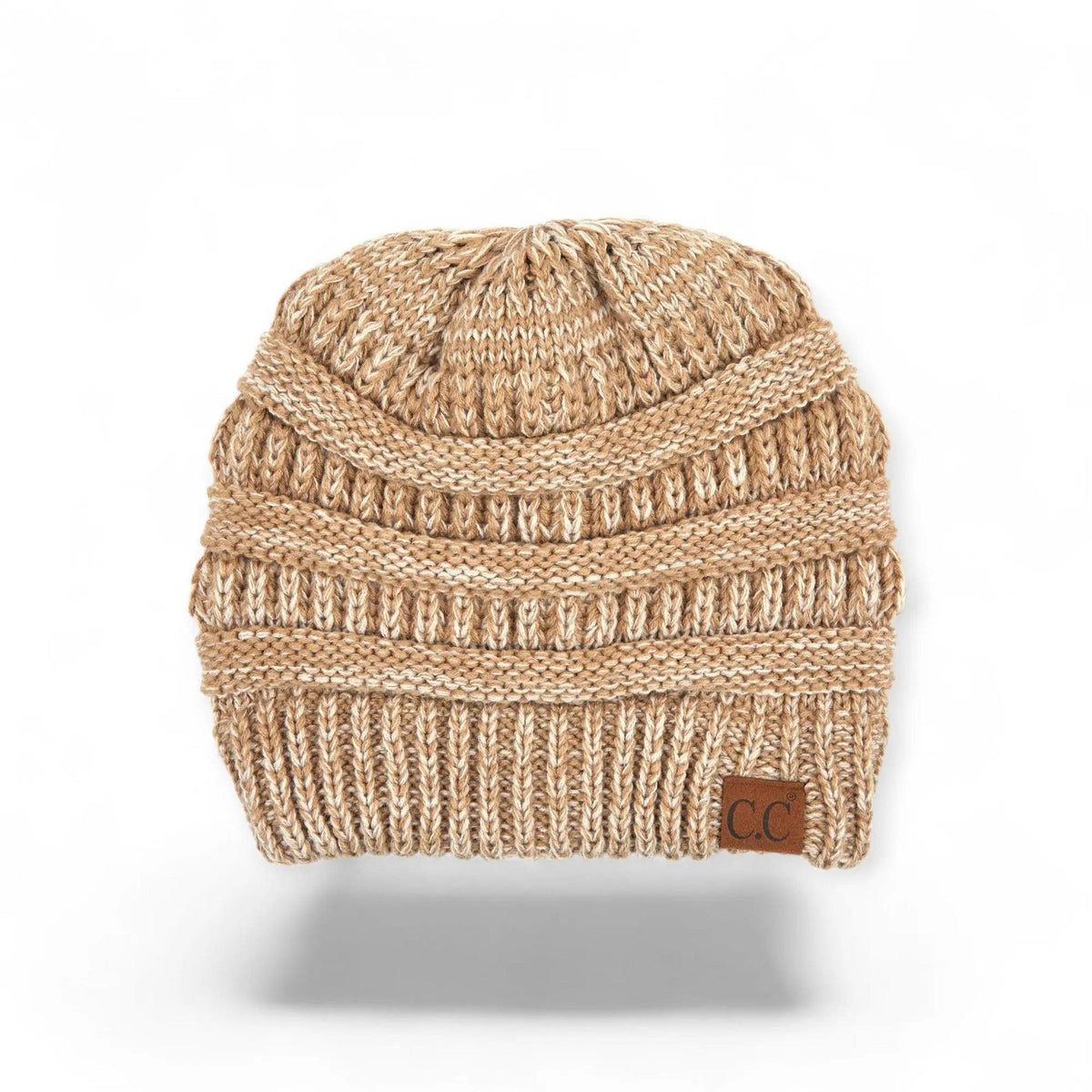 C.C® Crafted Multi - Color Beanie - Unisex Soft Acrylic Winter Hat, Crochet - Look Knit, One Size - Truly Contagious