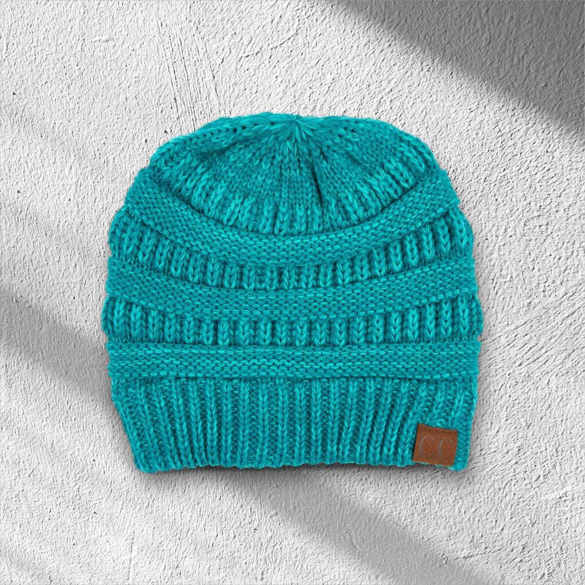 C.C® Crafted Multi - Color Beanie - Unisex Soft Acrylic Winter Hat, Crochet - Look Knit, One Size - Truly Contagious