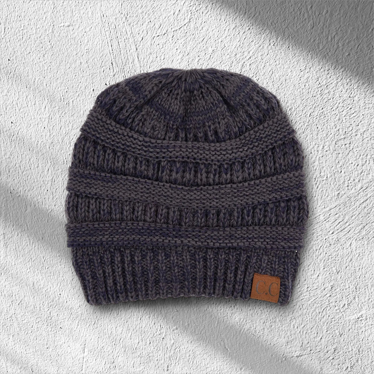 C.C® Crafted Multi - Color Beanie - Unisex Soft Acrylic Winter Hat, Crochet - Look Knit, One Size - Truly Contagious