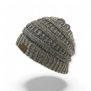 C.C® Crafted Multi - Color Beanie – Unisex Soft Acrylic Winter Hat, Crochet - Look Knit, One Size - Truly Contagious