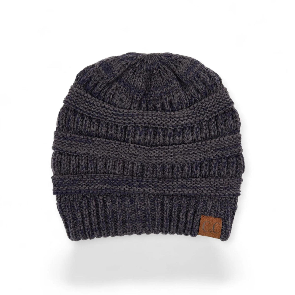 C.C® Crafted Multi - Color Beanie - Unisex Soft Acrylic Winter Hat, Crochet - Look Knit, One Size - Truly Contagious