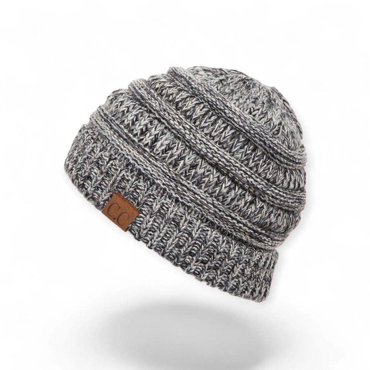 C.C® Crafted Multi - Color Beanie - Unisex Soft Acrylic Winter Hat, Crochet - Look Knit, One Size - Truly Contagious