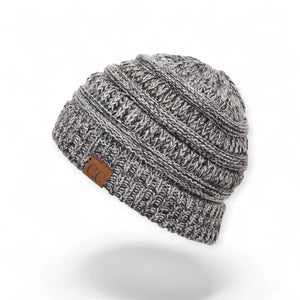 C.C® Crafted Multi - Color Beanie – Unisex Soft Acrylic Winter Hat, Crochet - Look Knit, One Size - Truly Contagious