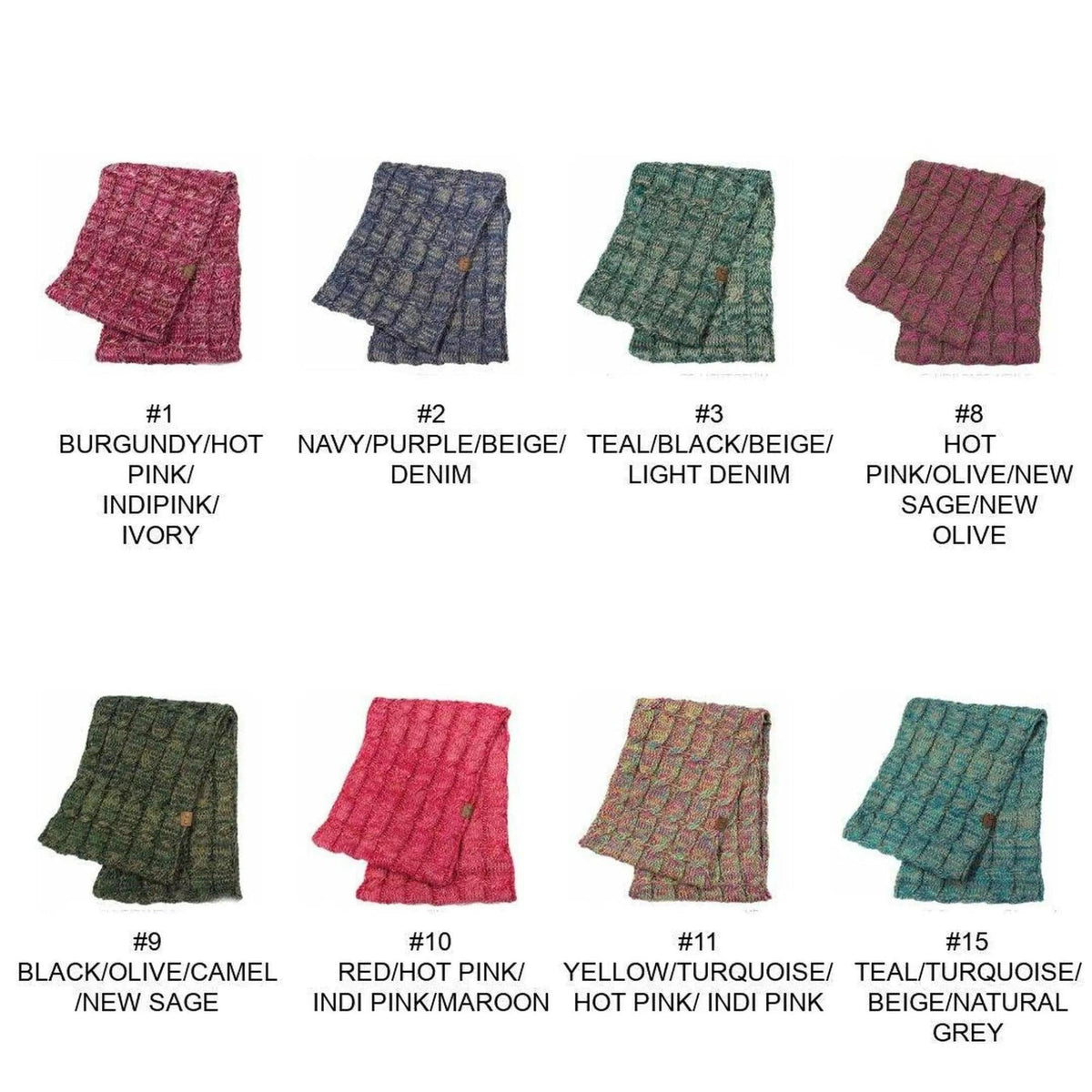 CC Crafted Multi Color Infinity Scarf - Truly Contagious