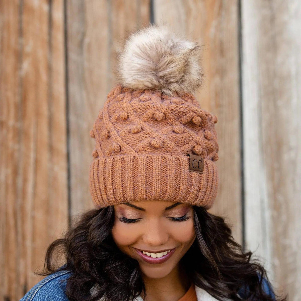 CC Crafted Pom Kids Youth to Adult Beanies Hats - Truly Contagious
