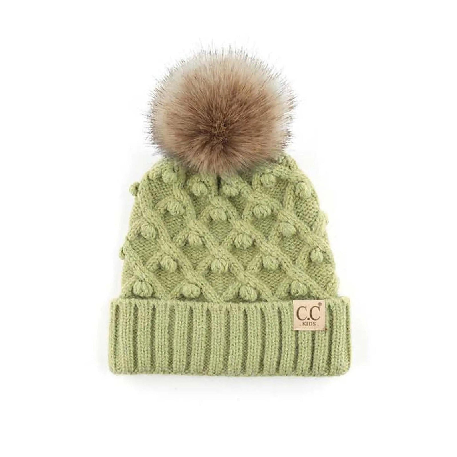 CC Crafted Pom Kids Youth to Adult Beanies Hats - Truly Contagious