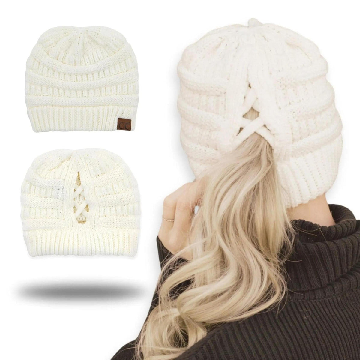CC Criss - Cross Pony Beanie - Truly Contagious