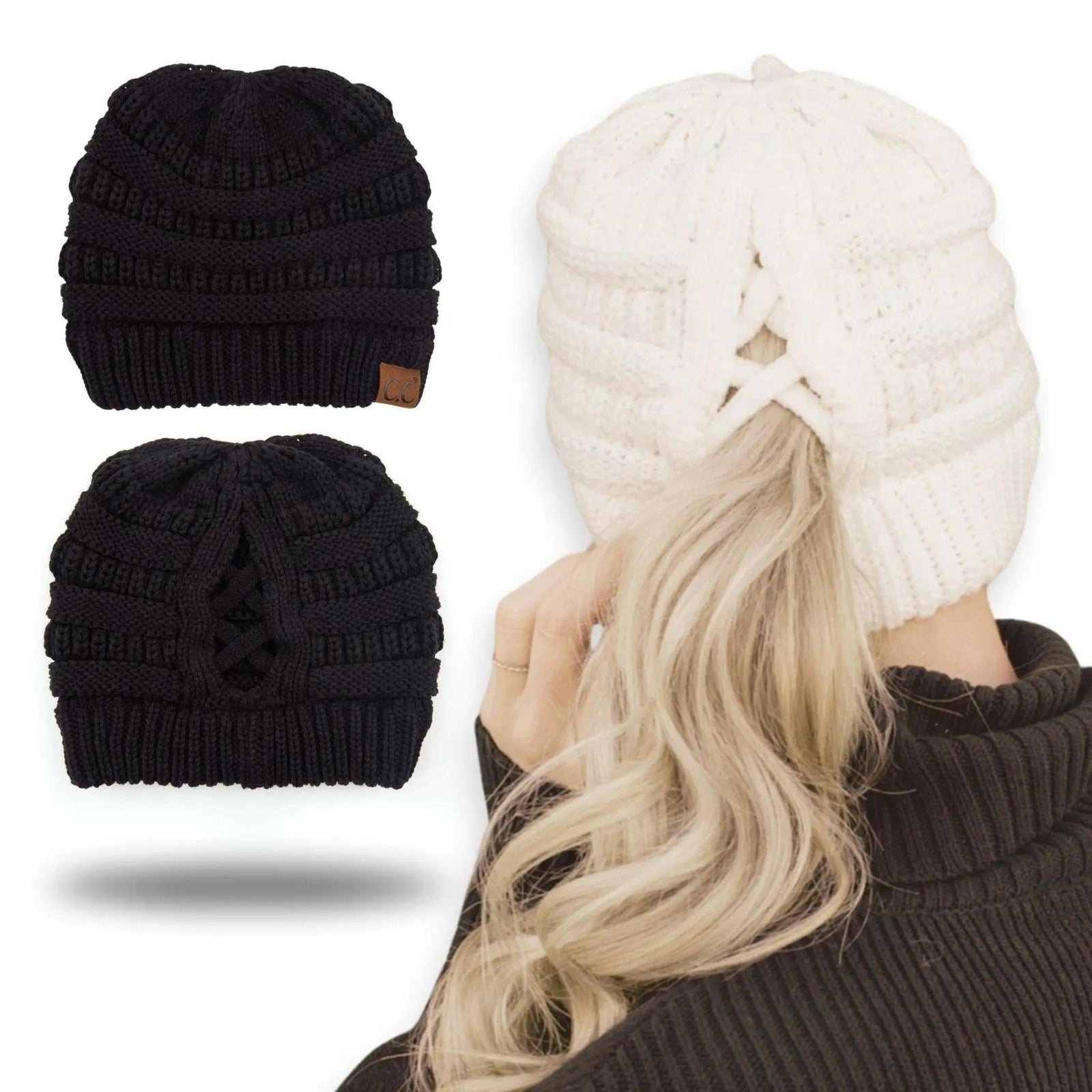 CC Criss - Cross Pony Beanie - Truly Contagious