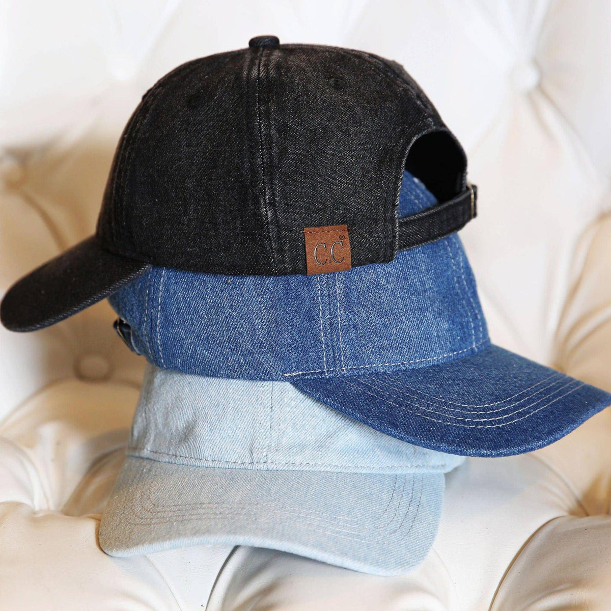 CC Denim Baseball Cap - Truly Contagious